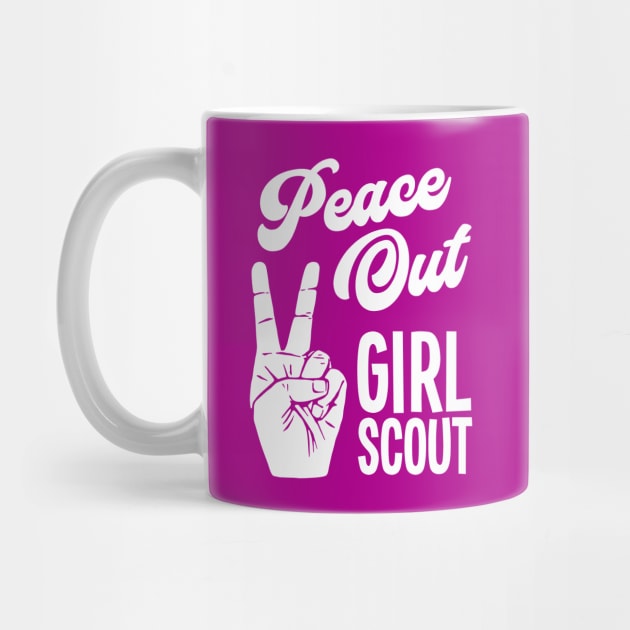 Peace Out Girl Scout - Peace Sign by Barn Shirt USA